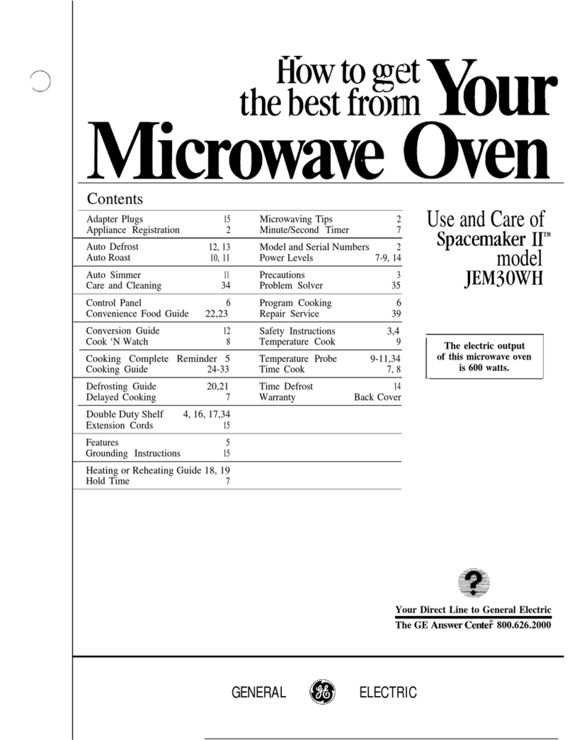 GE JEM30WH User and care