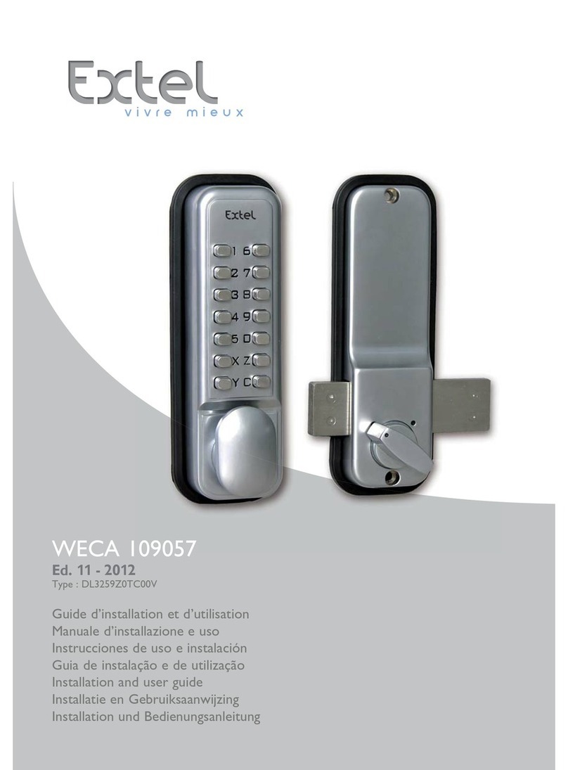 Extel WECA 109057 DL3259Z0TC00V Installation and user guide