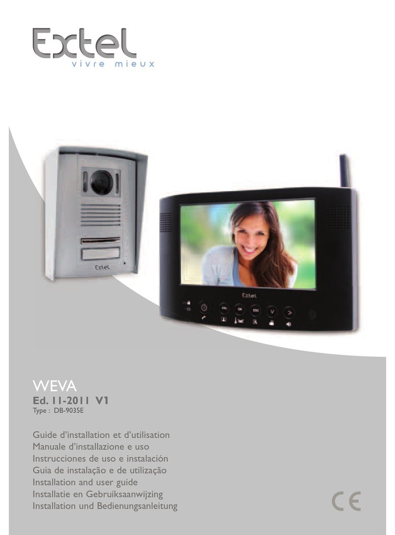 Extel WEVA DB-9035E Installation and user guide