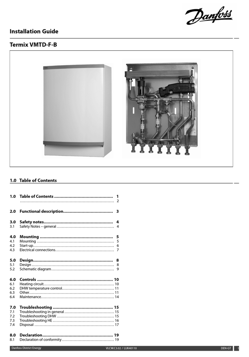 Danfoss Termix VMTD-F-B User manual Danfoss Termix VMTD-F-B User manual
