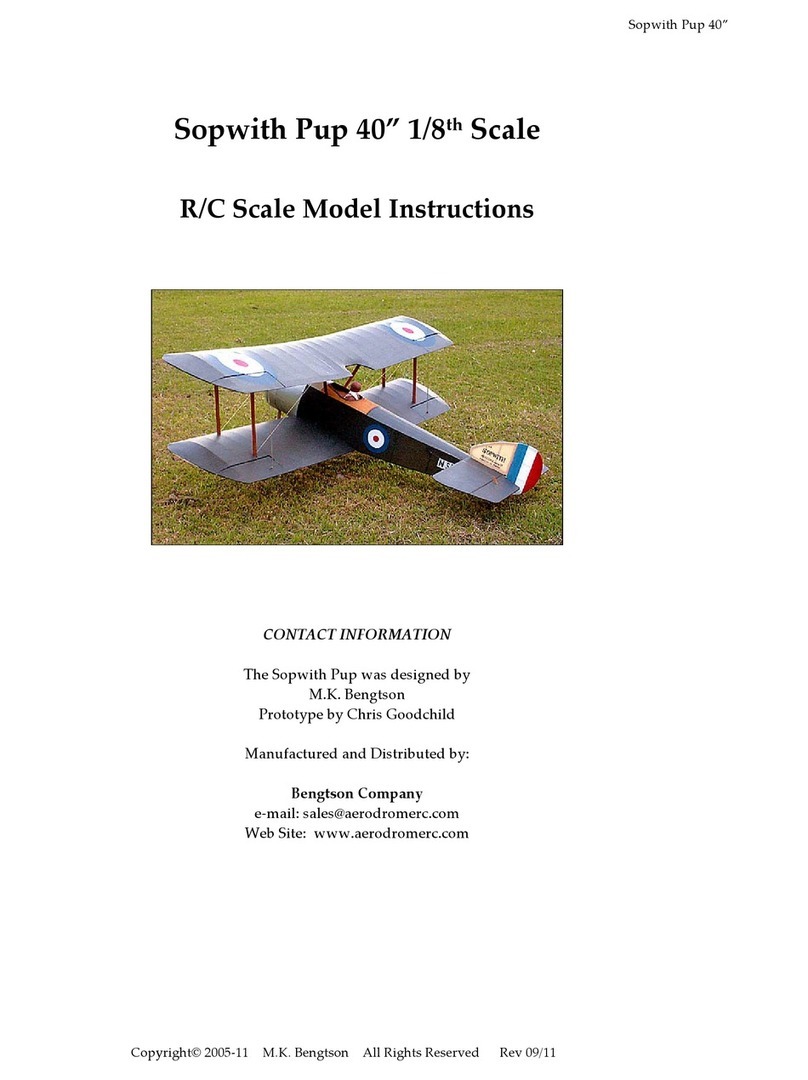 M. K. Bengtson Sopwith Pup 40 Model instructions