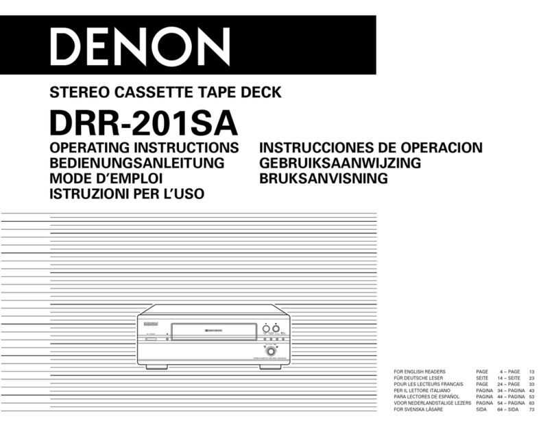Denon DRR-201SA operating instructions