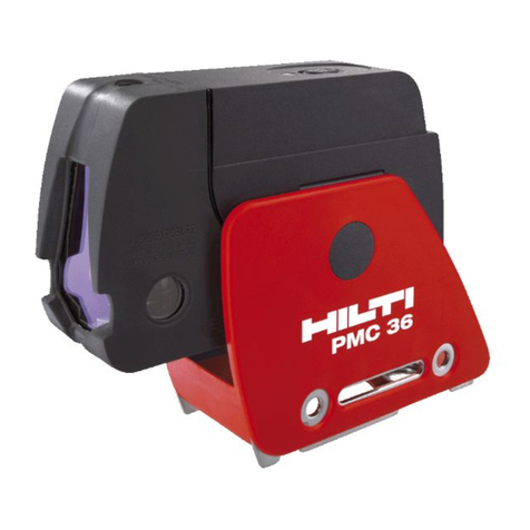Hilti PMC 36 operating instructions