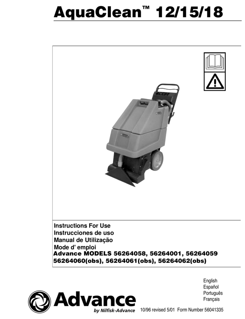 Nilfisk-Advance AquaClean 12 User manual