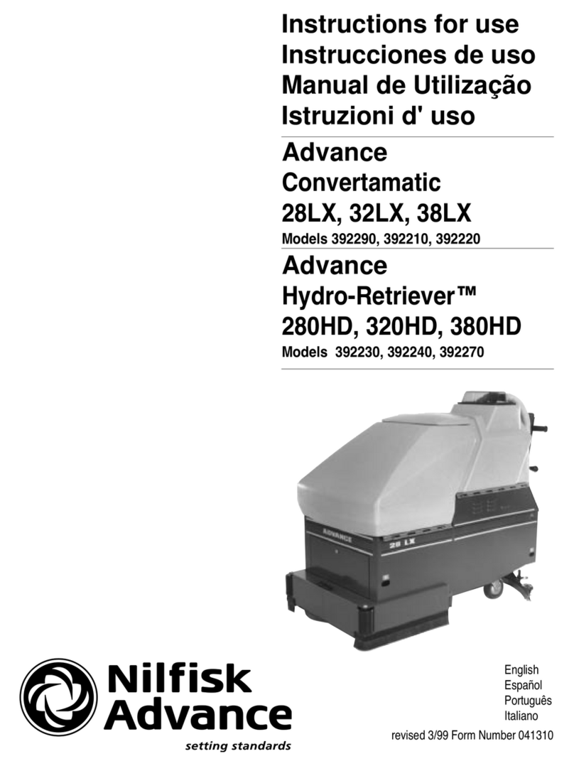 Nilfisk-Advance Convertamatic 28LX Instructions for use