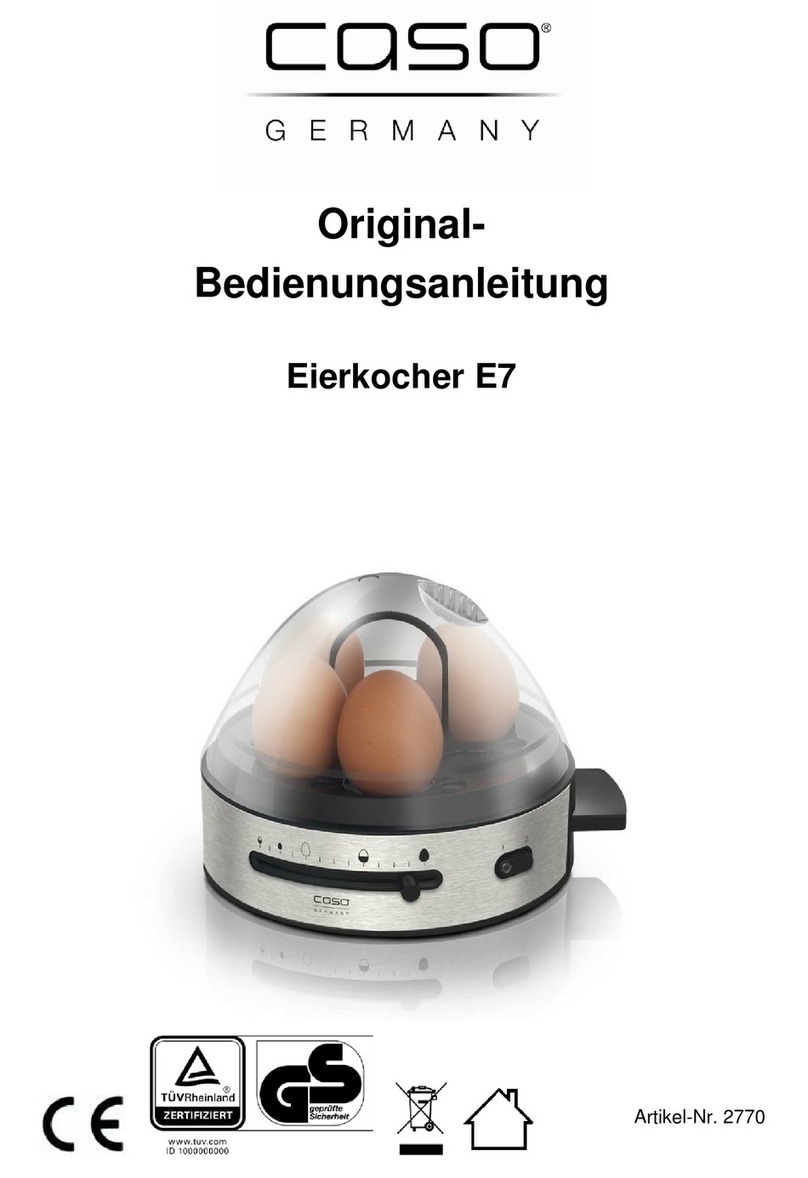 Caso E7 operating manual