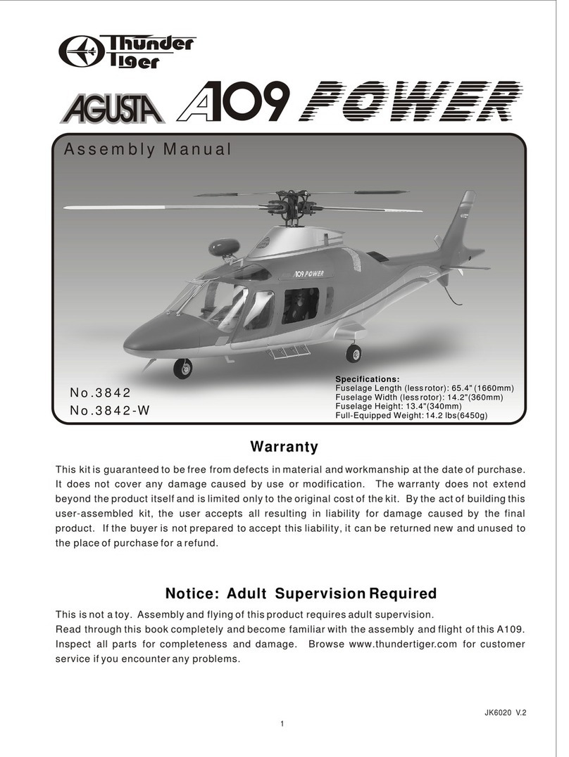 THUNDER TIGER Agusta A109 User manual