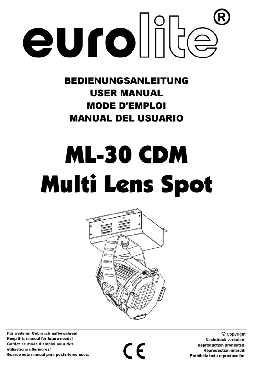 EuroLite ML-30 CDM Multi Lens Spot user manual