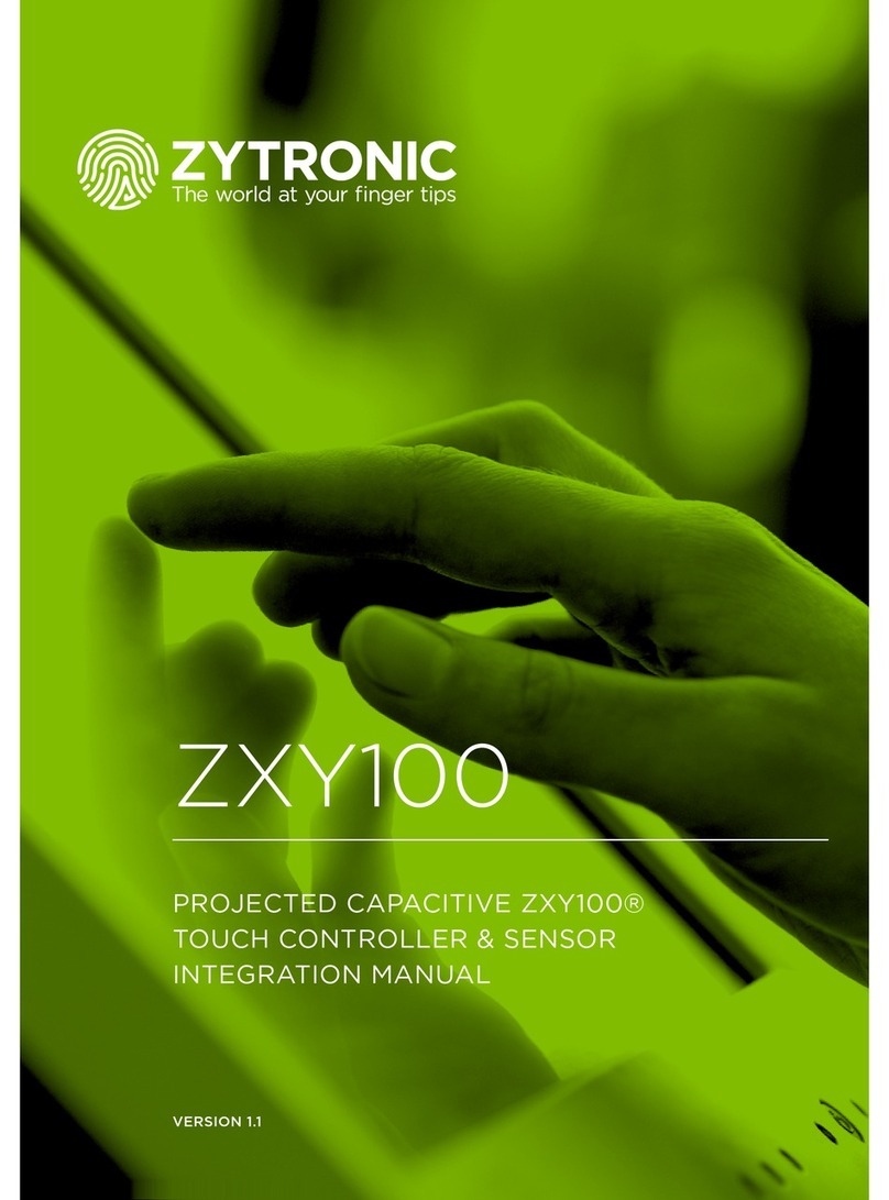 Zytronic ZXY100 Use and care manual