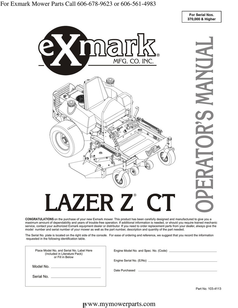 Exmark Lazer Z CT User manual Exmark Lazer Z CT User manual