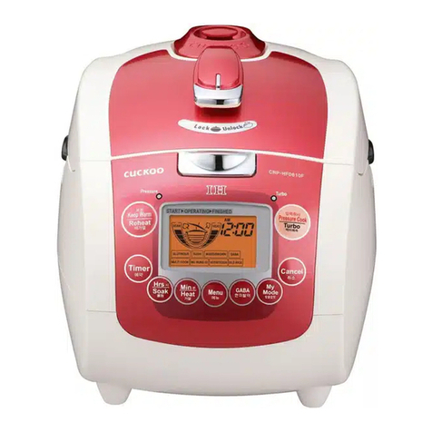 Cuckoo CRP-HF06 Fuzzy Series User manual