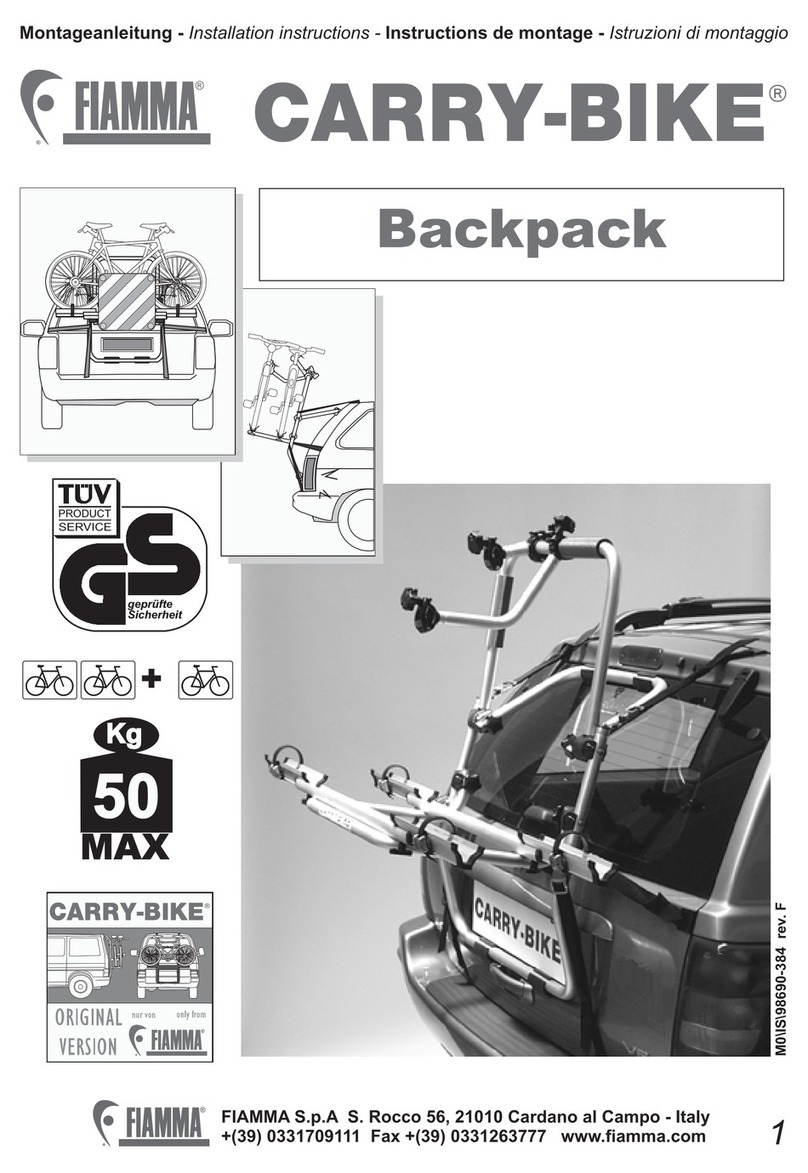 Fiamma Backpack installation instructions