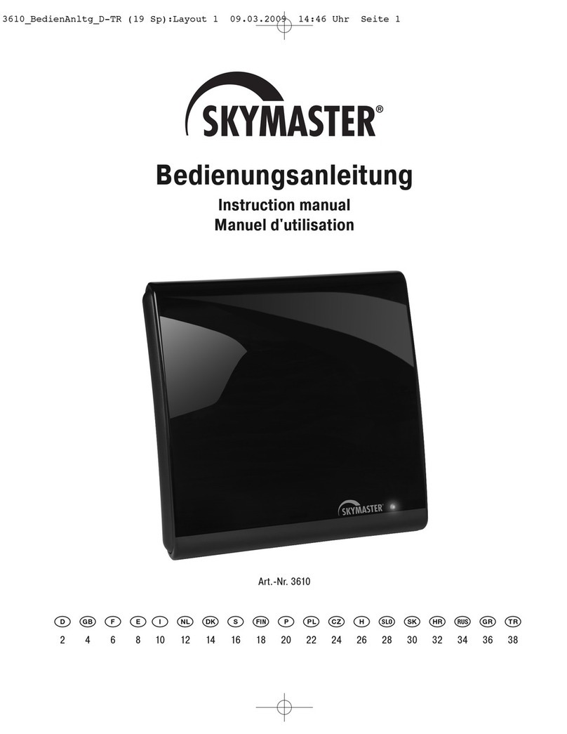 Sky Master 3610 instruction manual