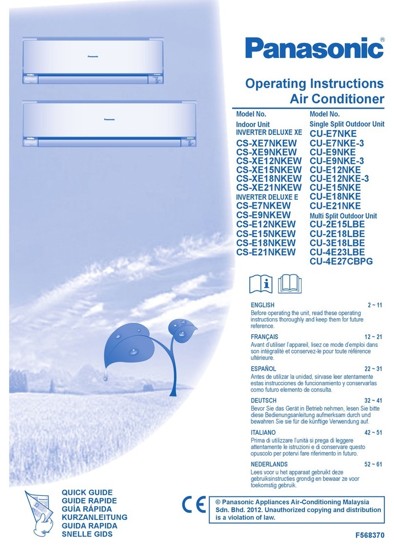 Panasonic CS-XE7NKEW User manual