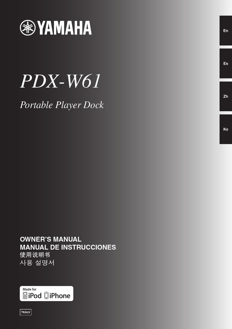 Yamaha PDX-W61 User manual