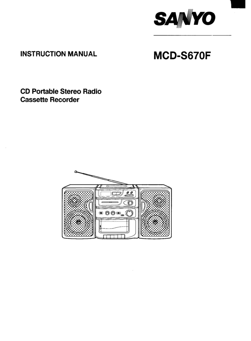 Sanyo MCD-S670F instruction manual