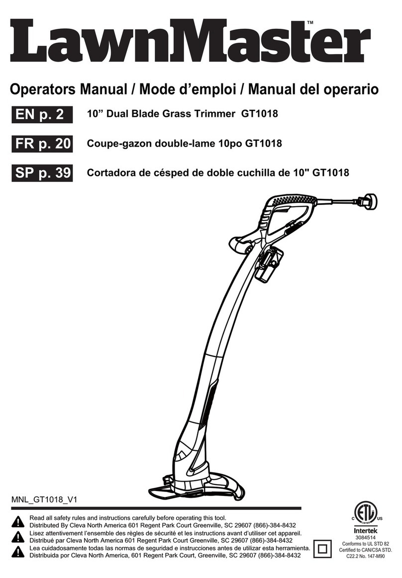 LawnMaster GT1018 User manual