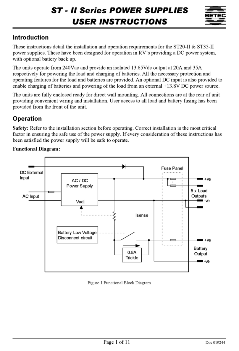 Setec ST20-II User instructions