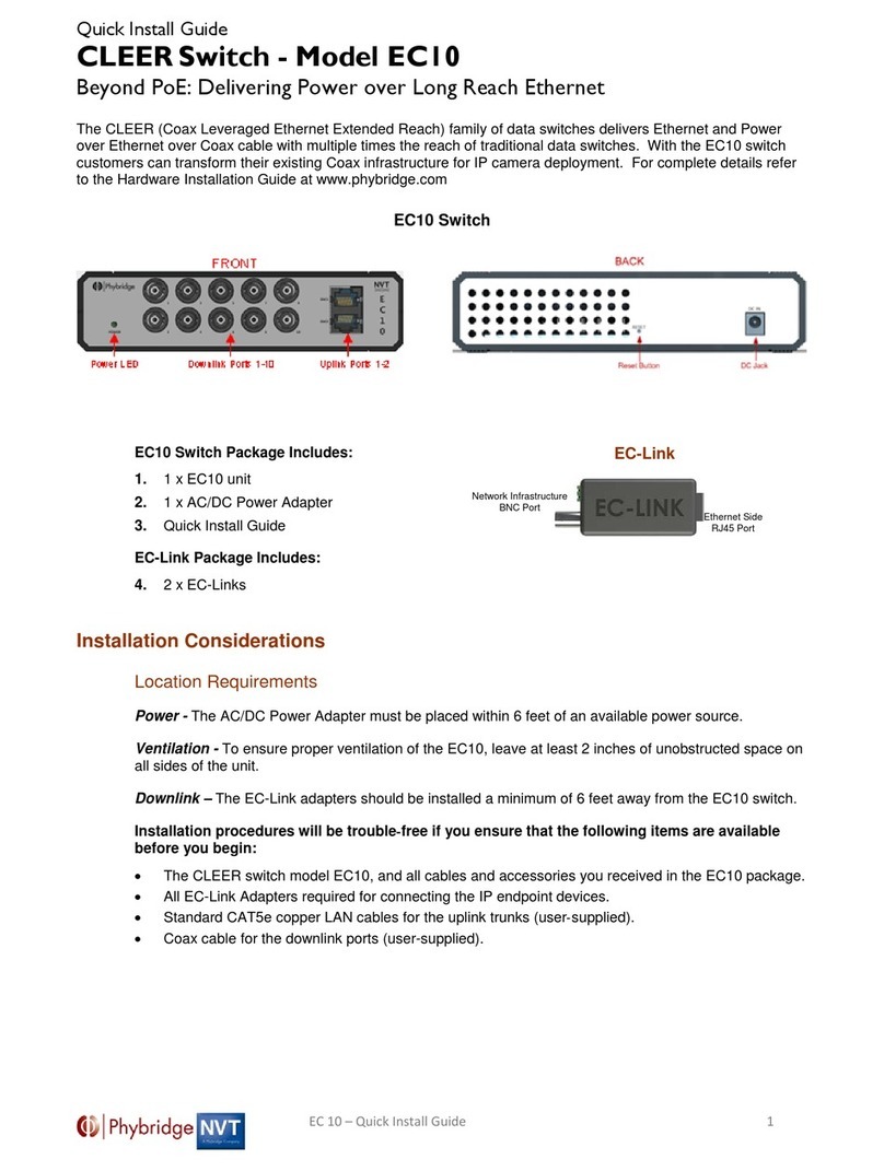 Phybridge EC10 User manual