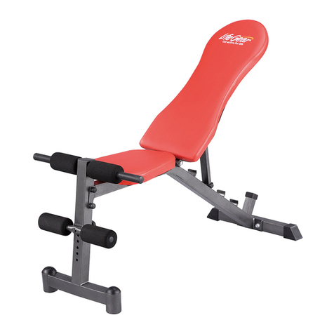 Life Gear 76140 E1 Sit-Up Bench User manual