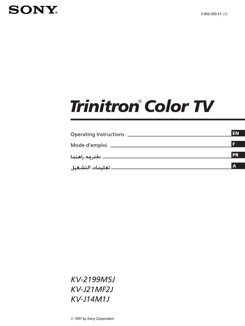 Sony Trinitron KV-2199M5J User manual