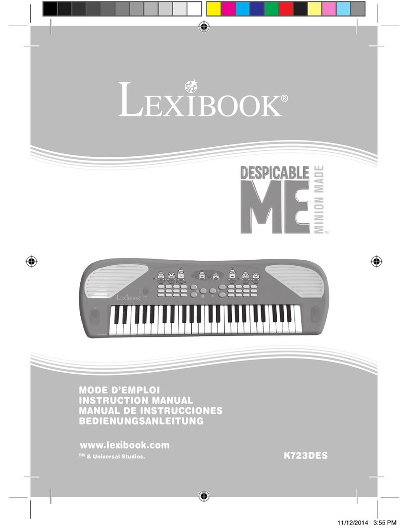 LEXIBOOK K723DES instruction manual