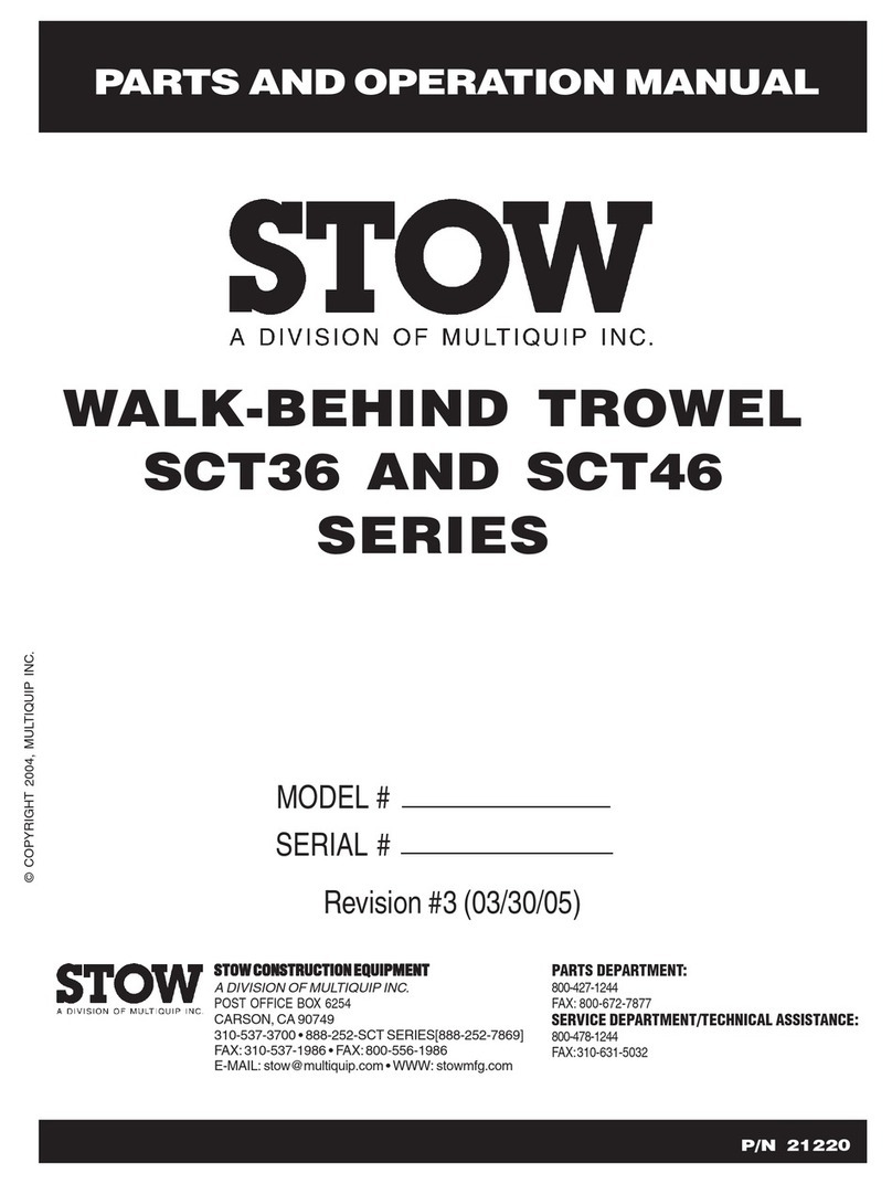 Stow SCT36 Series User manual