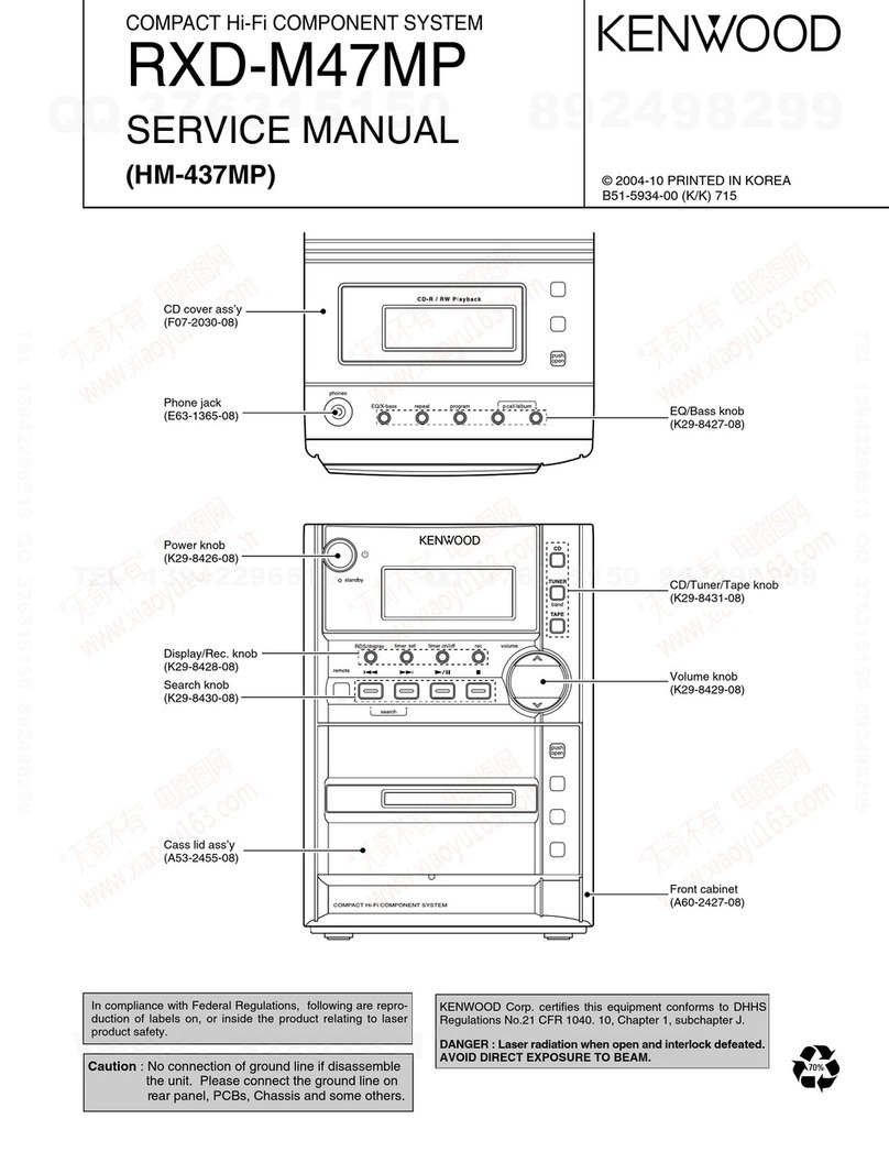 Kenwood RXD-M47MP Service manual