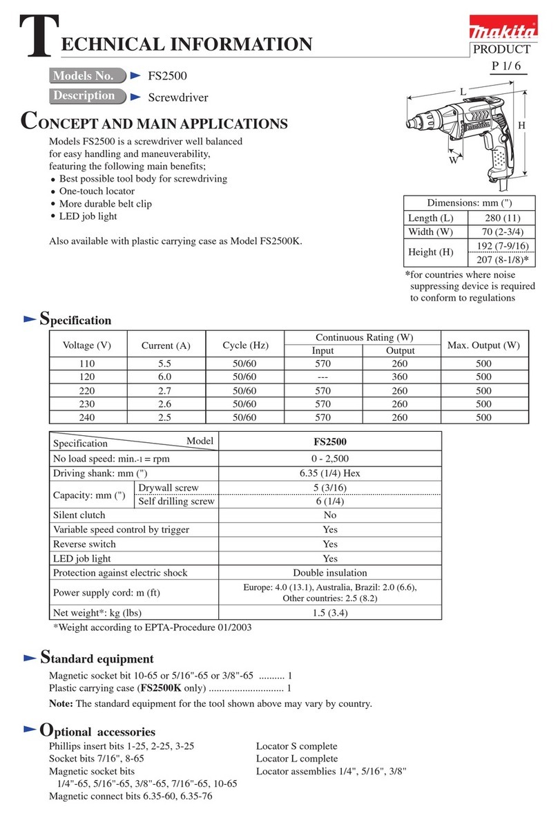 Makita FS2500 Manual Makita FS2500 Manual