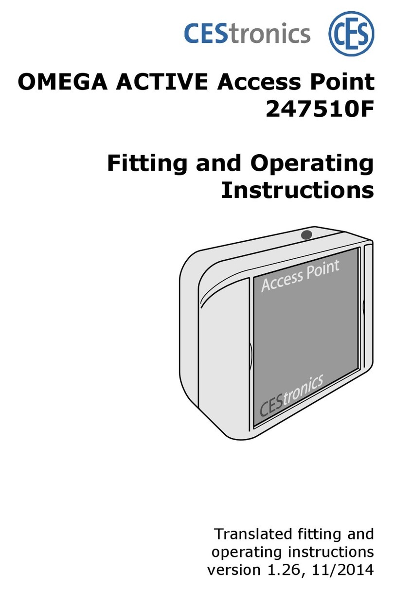 CEStronics Omega active 245510F Fitting and operating instructions CEStronics Omega active 245510F Fitting and operating instructions