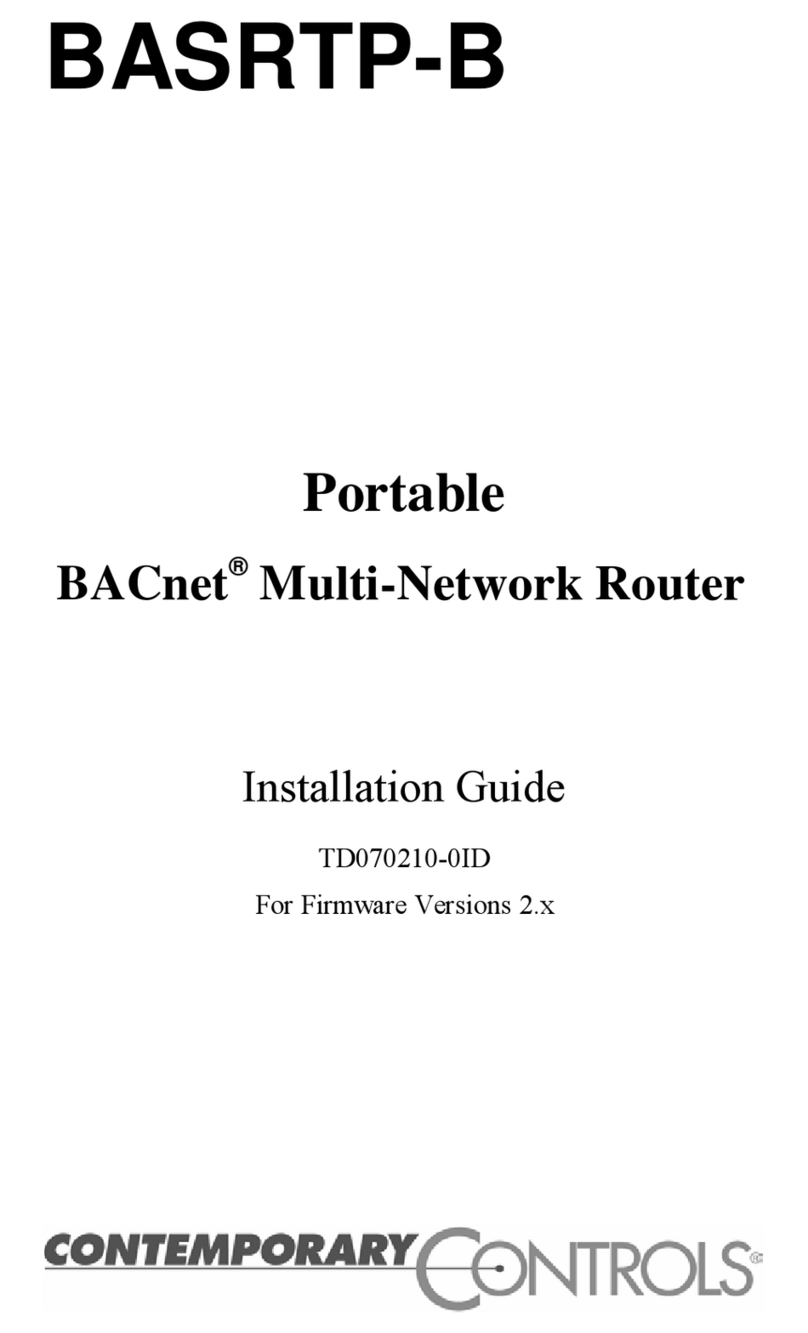 Contemporary Control Systems BASRTP-B installation guide Contemporary Control Systems BASRTP-B installation guide
