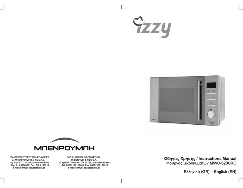izzy MWO-820CXC instruction manual