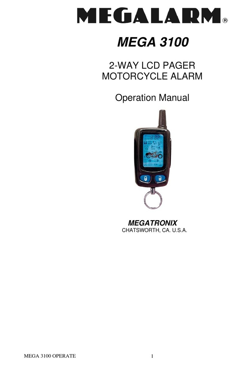 Megalarm MEGA 3100 Operation manual