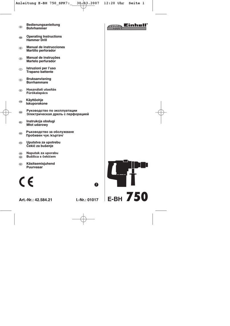 EINHELL E-BH 750 User manual