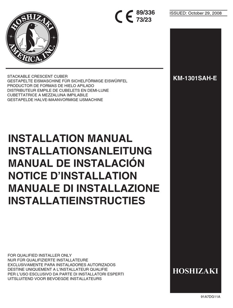 Hoshizaki KM-1301SAH-E User manual