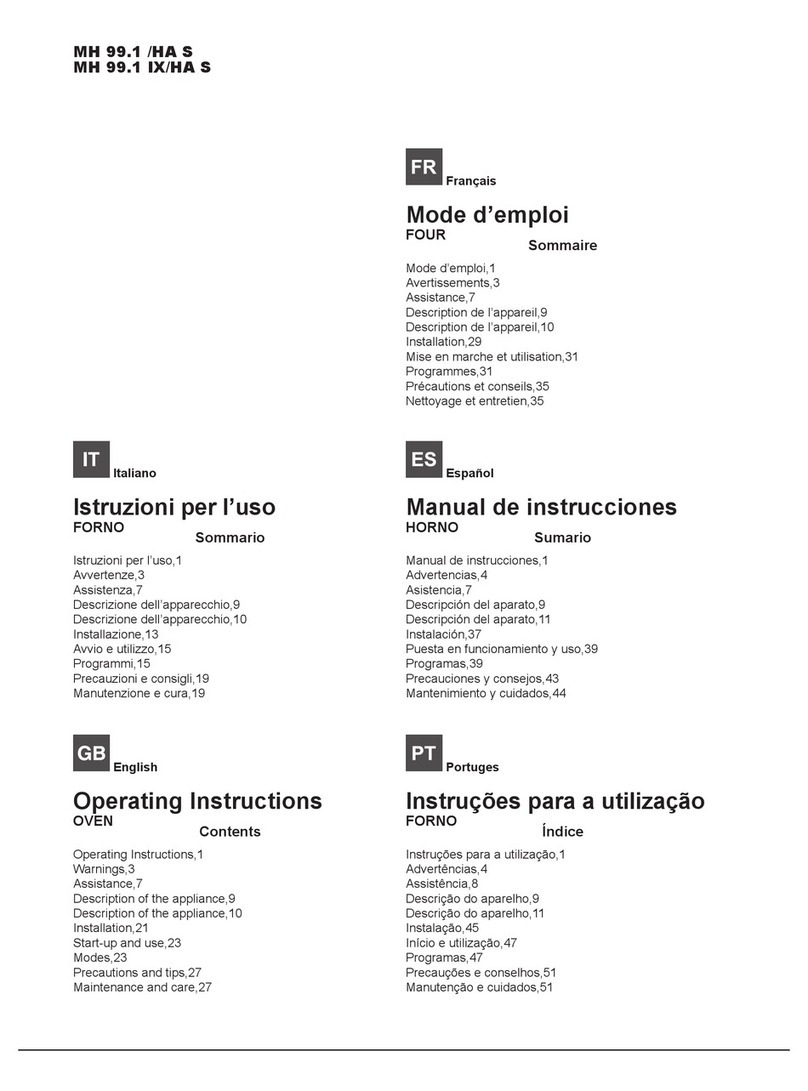 Hotpoint MH 99.1 /HA S operating instructions