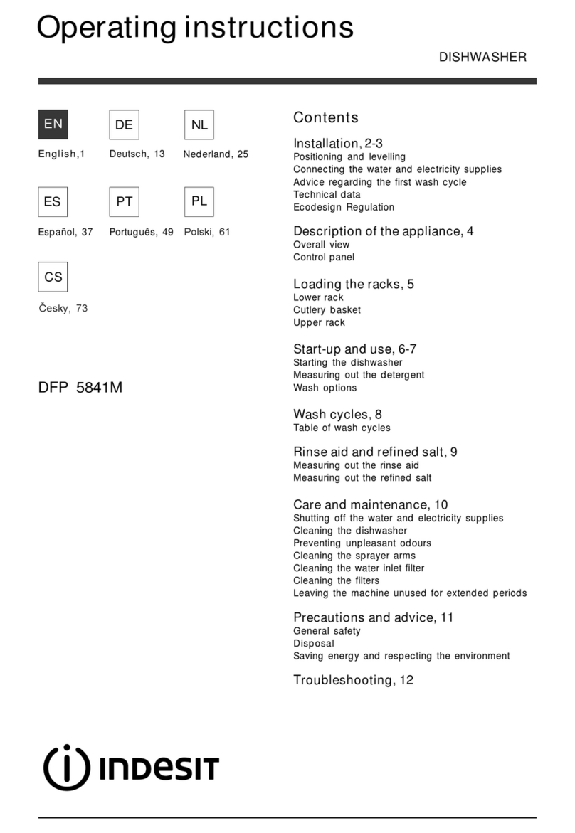 Indesit DFP5841M User manual