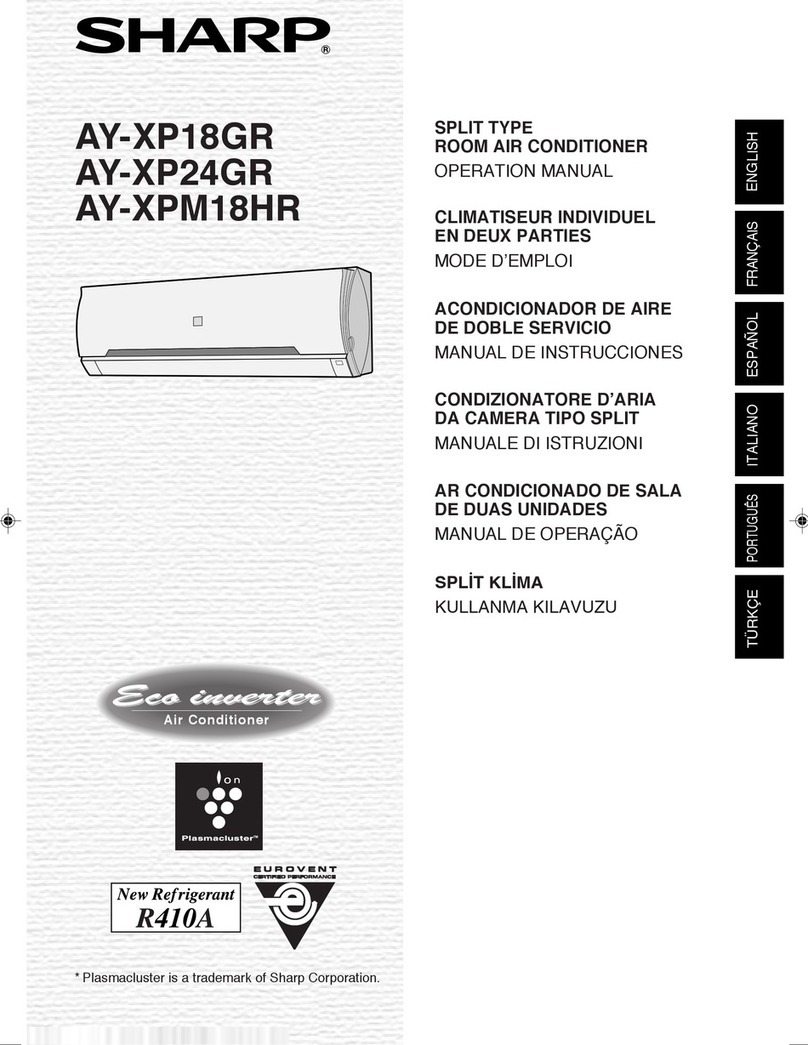 Sharp AY-XP18GR User manual