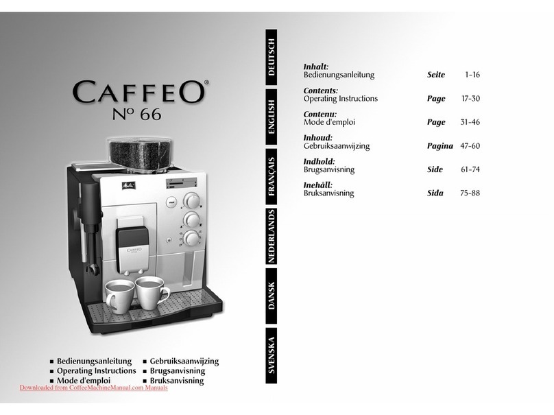 Caffeo #66 Operating	 instruction