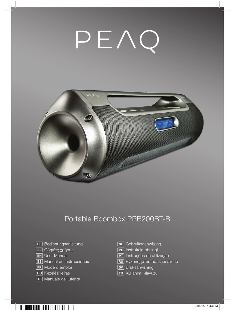 Peaq PPB200BT-B User manual