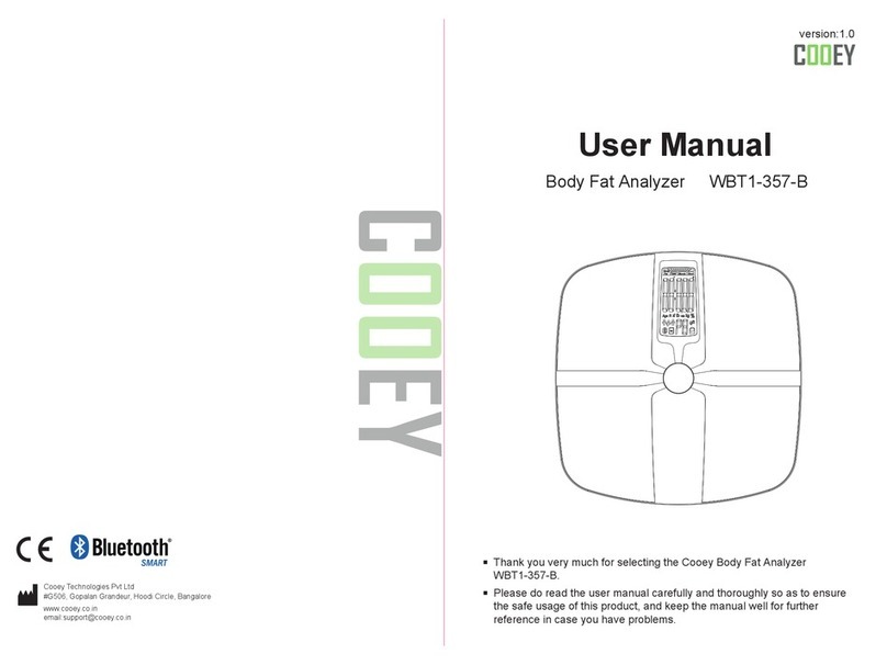 Cooey WBT1-357-B user manual