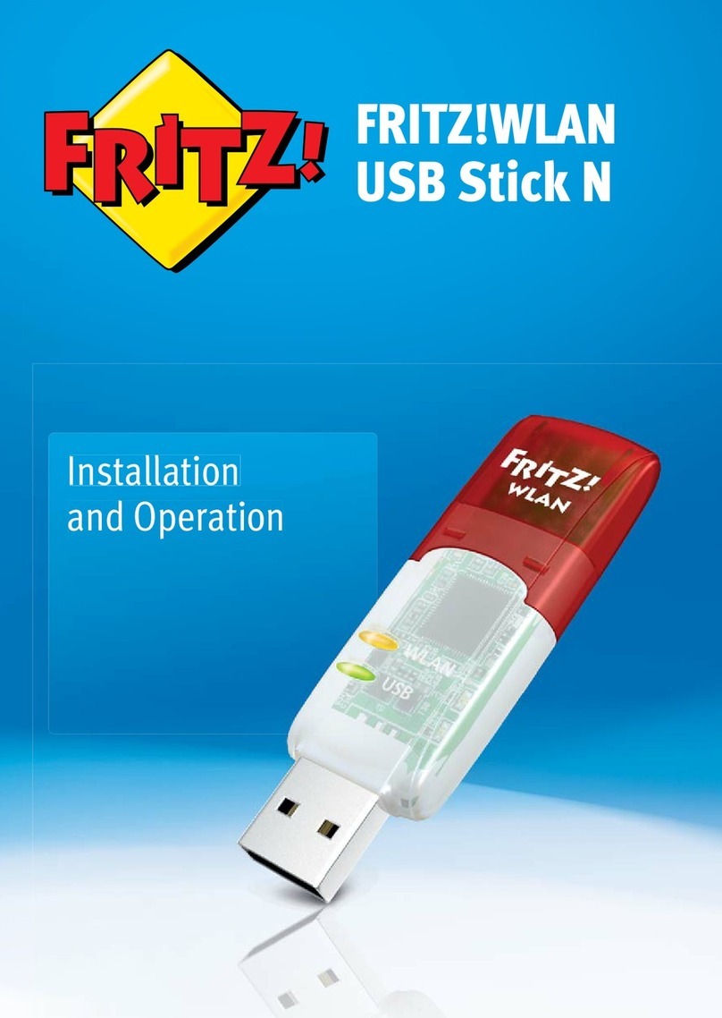AVM Fritz!Wlan Owner's manual