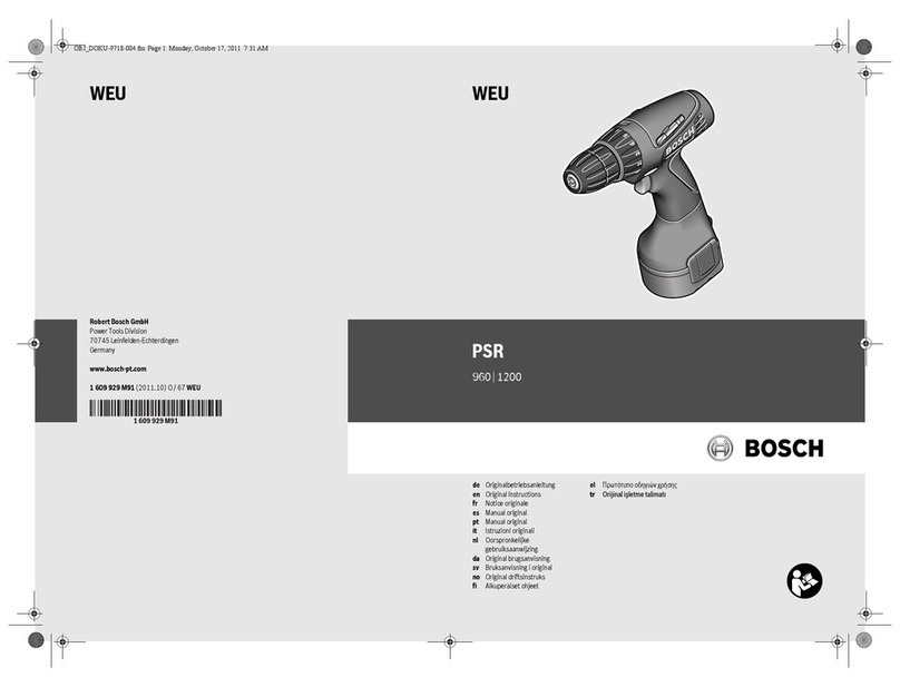 Bosch PSR 960 User manual
