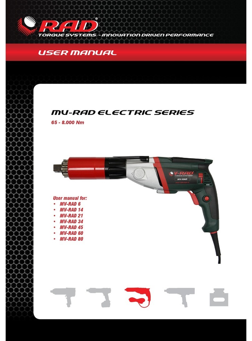 RAD Torque Systems MV-RAD 6 user manual