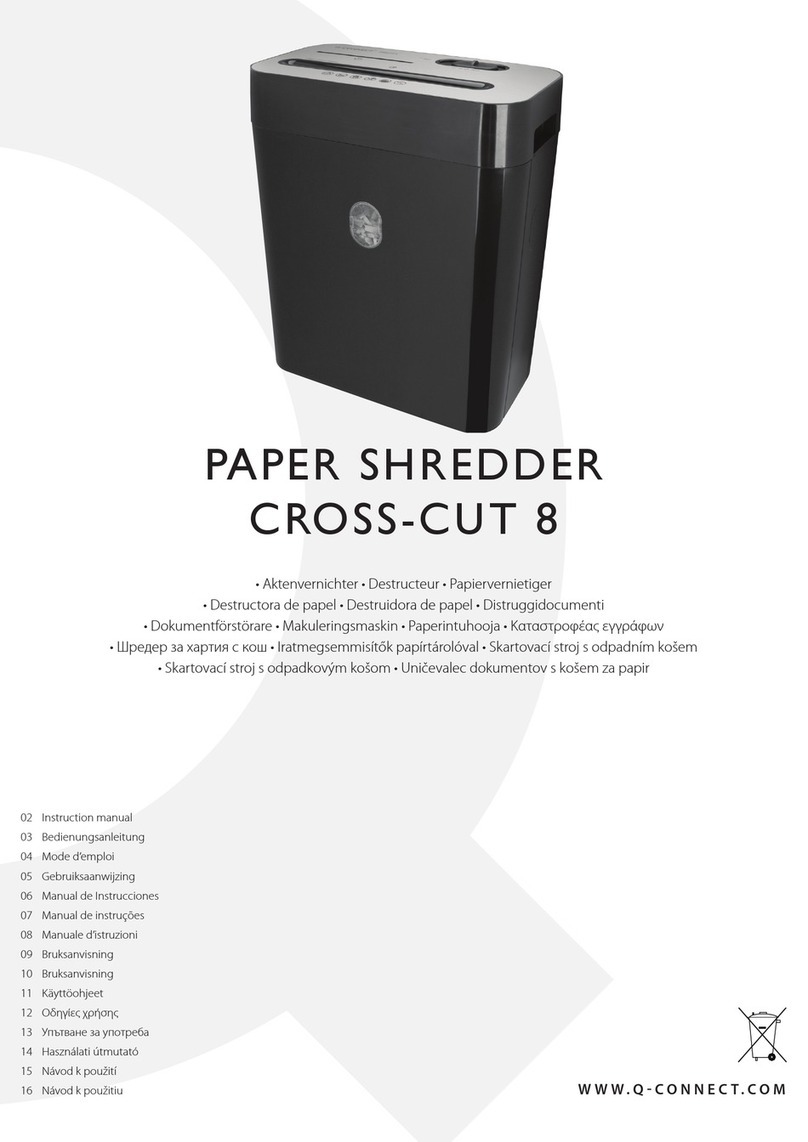 Q-Connect CROSS-CUT 8 User manual
