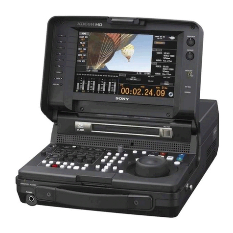 Sony XDCAM PDW-HR1 User manual Sony XDCAM PDW-HR1 User manual