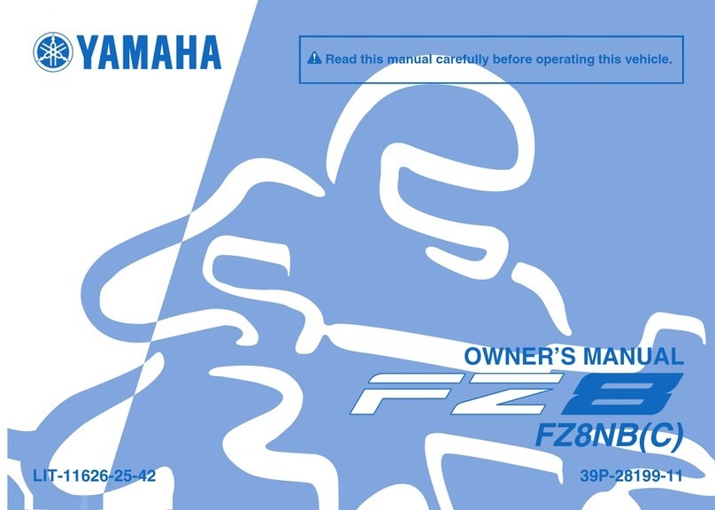 Yamaha FZ8NB User manual