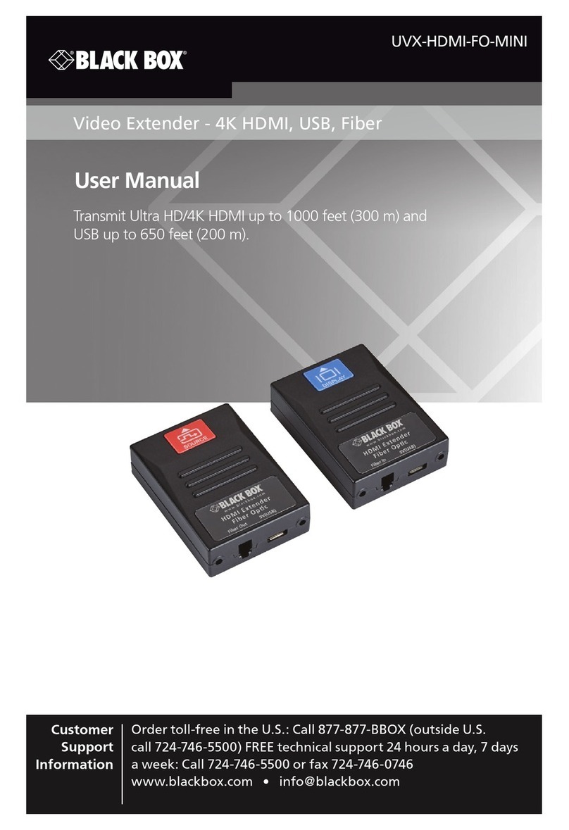 Black Box UVX-HDMI-FO-MINI User manual