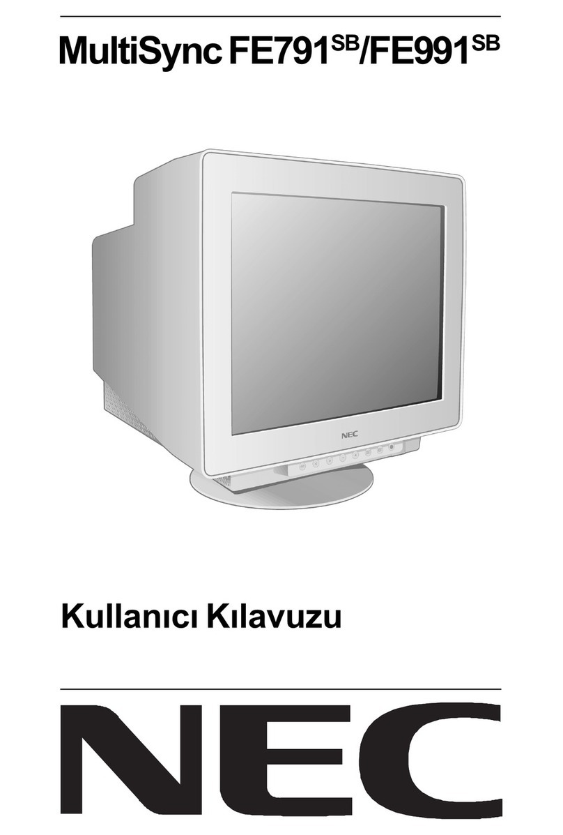 NEC MultiSync FE791SB User manual