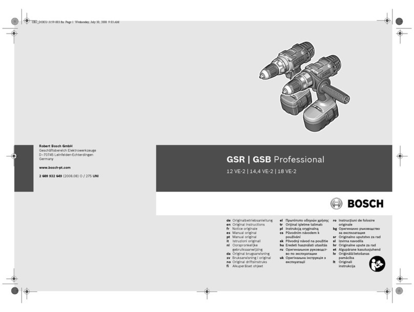 Bosch GSR Professional Original manual
